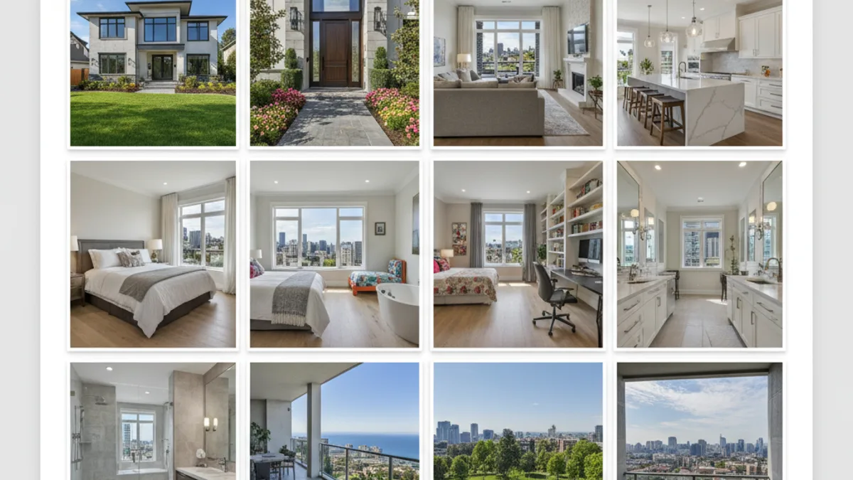 İdeal ilan galerisi — her oda için profesyonel fotoğraf