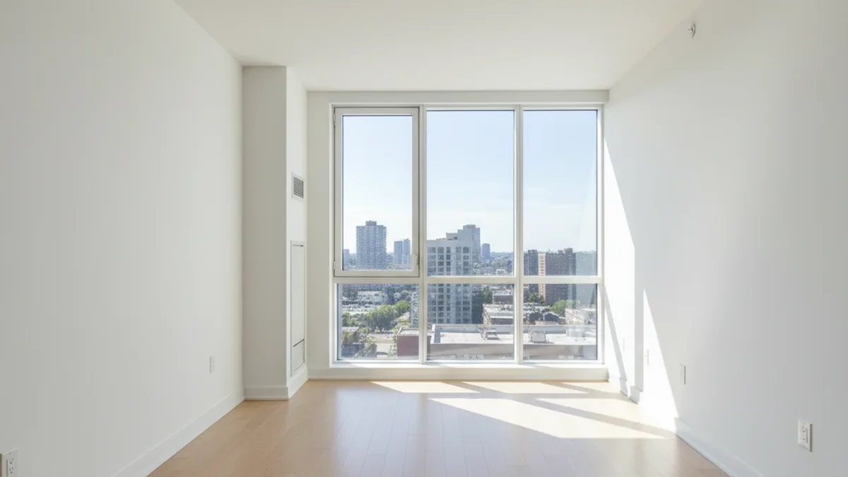 AI sanal staging ile mobilyalanmaya hazır boş oda