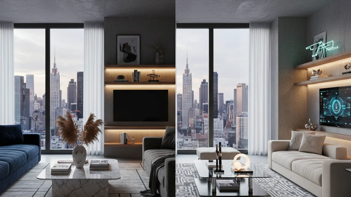 Fiziksel staging ve sanal staging yan yana karşılaştırma